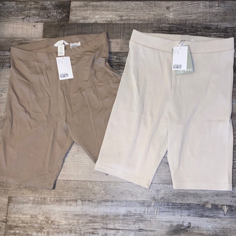 2 pack H&M biker shorts